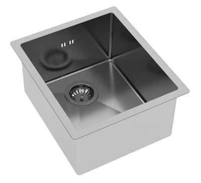 Ausmann Oder rvs zlew 34x40cm montaż na równi z blatem, podwieszany oraz nakładany, extra głęboki 22cm 1208957111