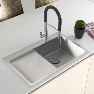 Ausmann Oder Blue roestvrijstalen spoelbak 78x50cm vlakbouw en opbouw met afdruipgedeelte 1208957121