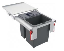Franke Sorter Garbo 45-2 wbudowany system odpadów 1 x 12 i 1 x 18 litrów kosz na śmieci 1210200692