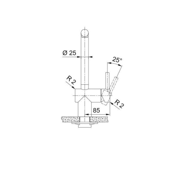 Franke złoty kran kuchenny Atlas Neo z wyciąganą wylewką pvd gold 115.0681.242