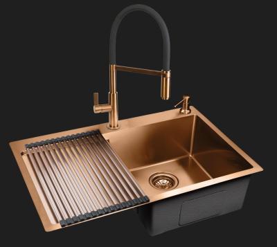 Ausmann Lavea miedziany kran kuchenny PVD copper z obrotową i elastyczną wylewką 1208957435