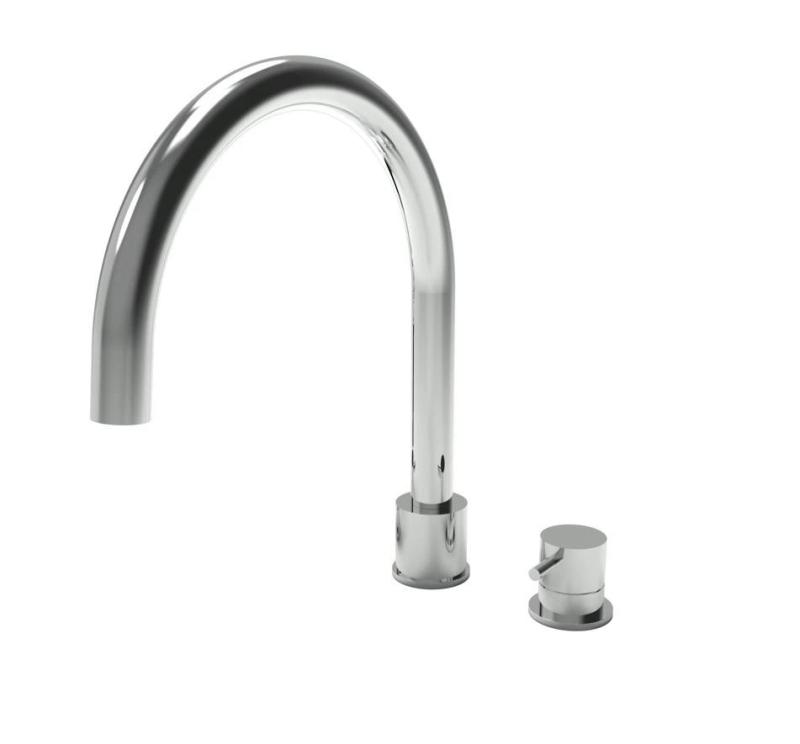 Waterevolution Flow 2-otworowa bateria kuchenna matowa czarna T151PR