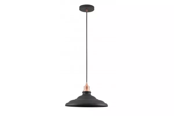 Decor Loret ponadczasowa czarna lampa wisząca, średnica 34,8 cm, model 9721