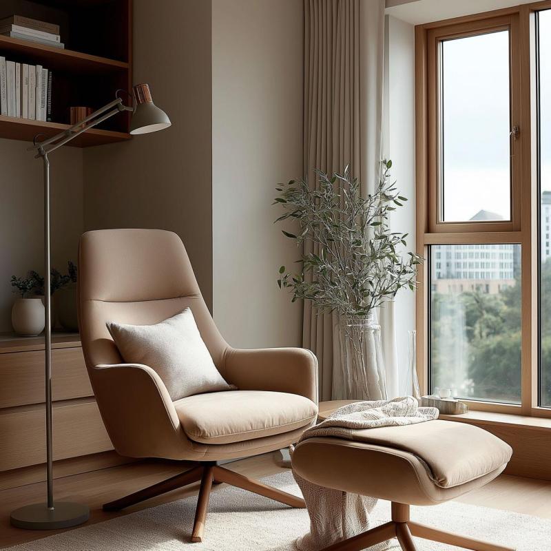 Dekor Artemia szara lampa podłogowa długa metalowa ramię średnica 16,5 cm 2300