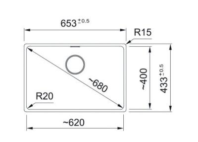 Franke Maris MRG 110-62 Fragranite szary kamienny zlew podszafkowy