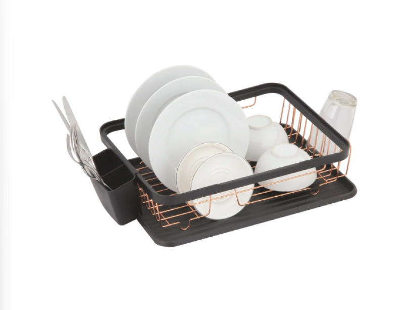 EPKA Naczynie suszarka czarny/różowe złoto stal 43.3x10.5x32cm 1208958247