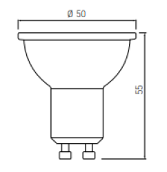 Decor Lumiere lampa LED GU10 światło dzienne 6400K jasne 50mm 2,5W