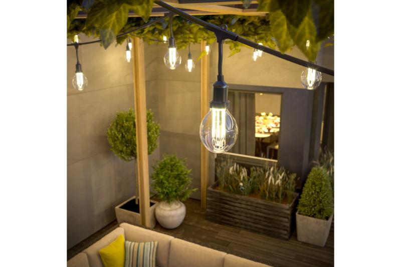 Sznur dekoracyjny do ogrodu 10m AC220-240V 50-60Hz 10xE27 2x0,75mm 1208958646