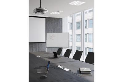 PRESTINO wpuszczany w blat przedłużacz kablowy, 2x francuskie gniazdo, USB A+C, RJ45, HDMI, kabel 1,5m, srebrny 1208958675