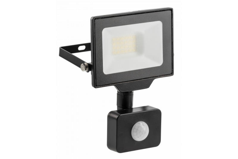Reflektor LED G-TECH z czujnikiem ruchu, 20W, 2000lm, AC220-240V, 50/60 Hz, PF>0,9, RA>80, IP65, 120°, 4000K, czarny 1208959174