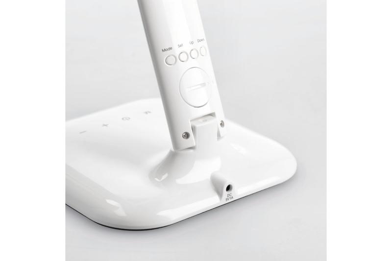 DecoLampa stołowa GALACTIC LED 5W 240lm AC220-240V 50/60Hz zmienne kolory (3000K 4000K 6000K) kalendarz alarm termometr biała obudowa. 1208962484