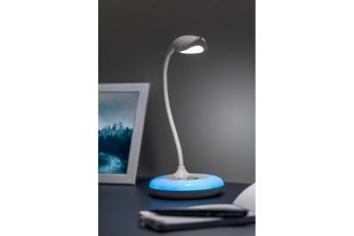 Dekoracyjna lampka stołowa GALACTIC LED 5W 240lm 5V DC 4000K RGB podstawa USB ładowanie białe korpus 1208962485