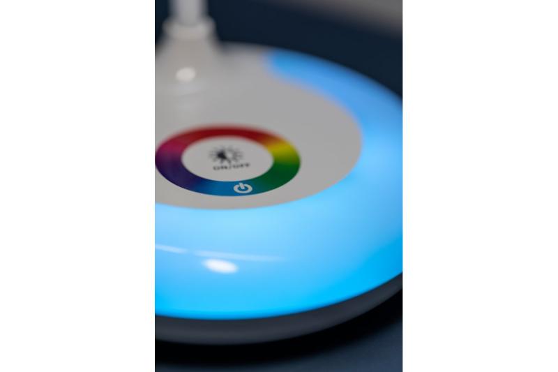 Dekoracyjna lampka stołowa GALACTIC LED 5W 240lm 5V DC 4000K RGB podstawa USB ładowanie białe korpus 1208962485