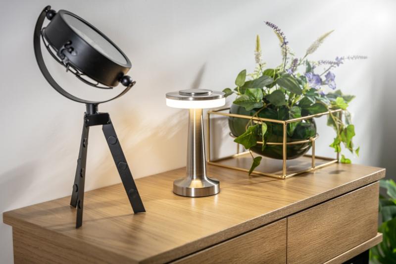 Decor Monum Lampa Biurkowa 3W 200lm DC 5V 1A 3000 K 3 sztuki Ściemniająca bateria 1800 mAh inox 1208962503