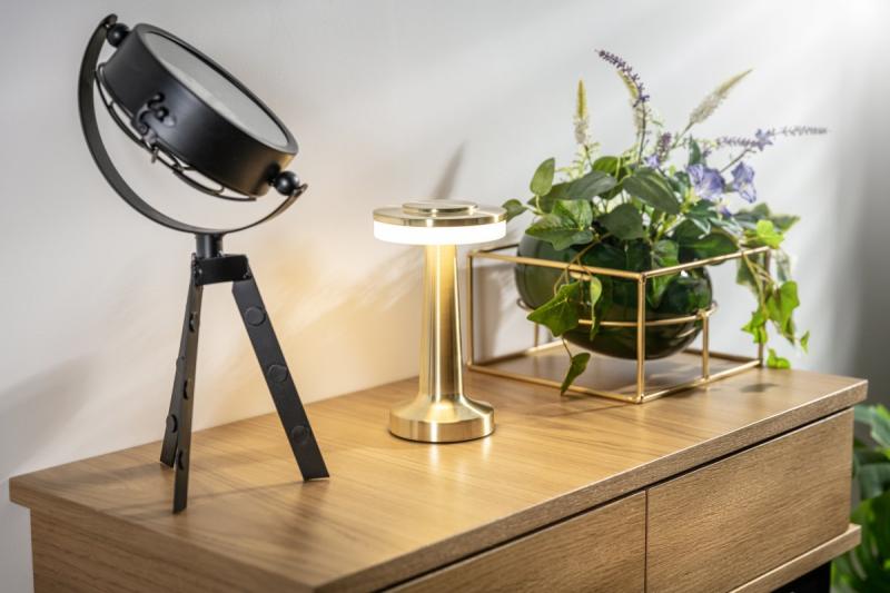 Decor Monum Lampa Biurkowa 3W 200lm DC 5V 1A 3000 K 3 sztuki Ściemnialna bateria 1800 mAh złota. 1208962505