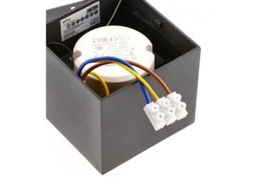 Dekoracyjna oprawa LED ARTEMIDA 20W 1920lm AC220-240V 50/60 Hz PF>0,9 Ra≥80 IP20 IK08 4000K 38° kwadratowa czarna. 1208962642