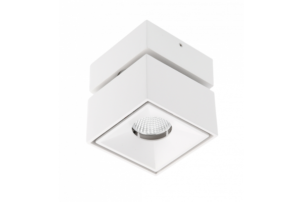 Dekoracyjna oprawa LED BIANCO 8W 680lm AC220-240V 50/60 Hz PF>0,9 Ra≥80 IP20 IK06 36° 4000K kwadratowa biała. 1208962669