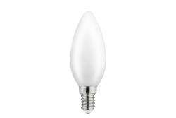 ŹRÓDŁO ŚWIATŁA LED, FILAMENT MLECZNY, A-G, C35, 3000K, E14, 4,0W, AC220-240V, 360°, 420lm, 44mA 1208962693
