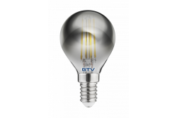 ŹRÓDŁO ŚWIATŁA LED, FILAMENT SZARY, A-G, G45, 2700K, E14, 4,0W, AC220-240V, 360°, 300lm, 44mA 1208962782