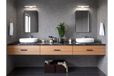 Ozdobny oprawka LED Catania 400mm 8W AC220-240V 50/60Hz 4000K IP44 RA >80 640lm Czarny. 1208962884