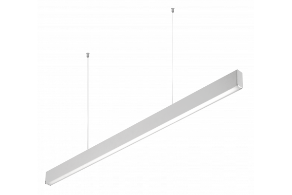 LED dekoracyjny zwieszany oprawa LIVIA 40W 3600lm AC220-240V 50-60Hz 100° RA>80 IP20 AL/PC 4000K 120cm biały. 1208962914