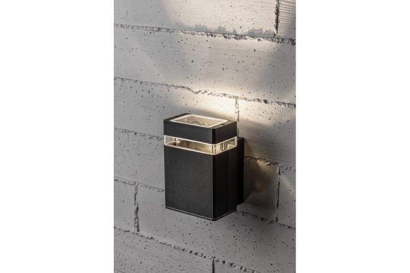 Dekoracyjny kinkiet jednokierunkowy NESSA GU10 MAX. 50W IP54 AC220-240V 50/60Hz czarny. 1208963009