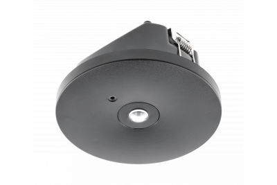 Oświetlenie awaryjne OGLA LED, 3W, 200lm, AC220-240V, 50-60Hz, IP20, 6400K, 3H, jednozadaniowy, TEST, czarny 1208963017