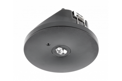 Oświetlenie awaryjne OGLA LED, 3W, 200lm, AC220-240V, 50-60Hz, IP20, 6400K, 3H, jednozadaniowy, TEST, czarny 1208963017