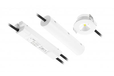 OMAHA-3 lampa awaryjna LED, 3W, 300lm, AC220-240V, 50-60Hz, IP20, 3h, 6400K, jednozadaniowa, PRZYCISK TESTOWY 1208963024