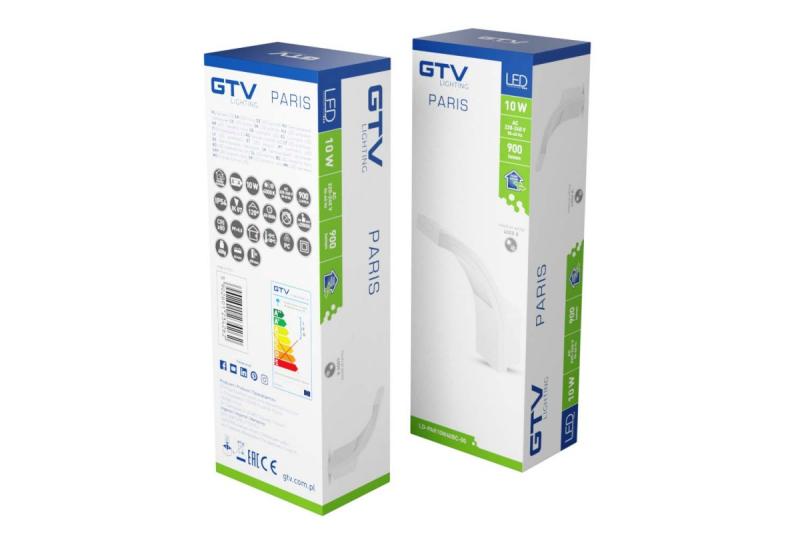 Dekoracyjna lampa PARIS LED 10W 900lm IP54 AC220-240V 50/60Hz 140° 4000K biała. 1208963097