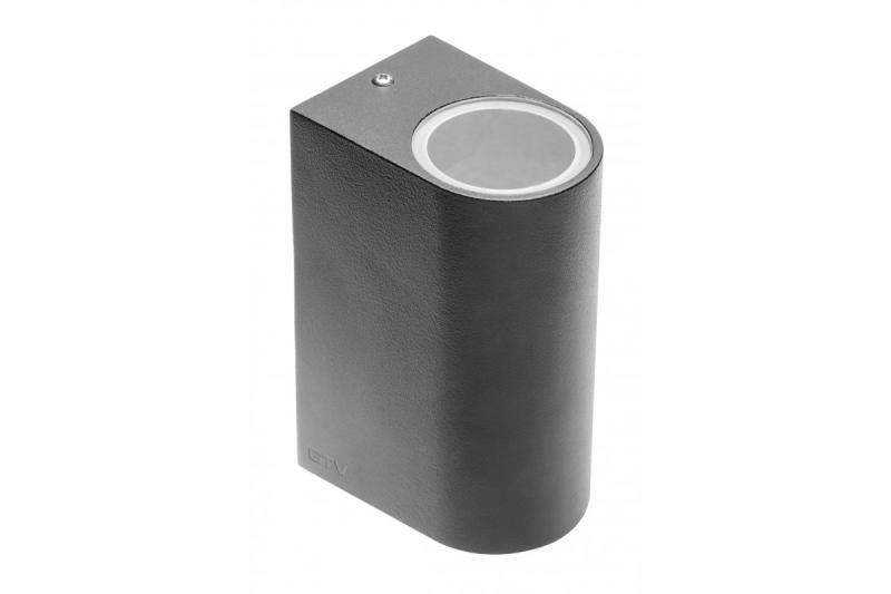 Decoratieve wandlamp met twee richtingen TIAGO GU10 MAX. 2x35W IP54 AC220-240V 50/60Hz zwart. 1208963201