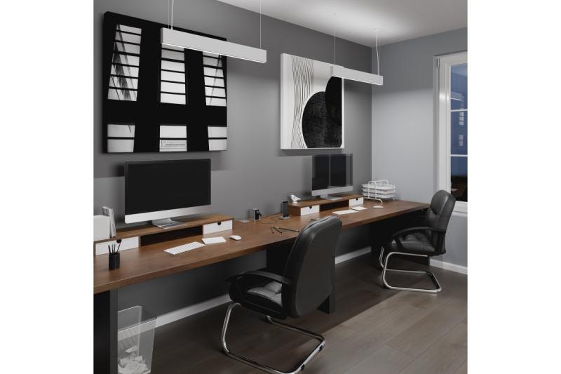 Lampa LED wisząca VILANA 42W (30W+12W) 4000K RA>80 220-240VAC 48/120° UGR<19 120cm biała. 1208963236