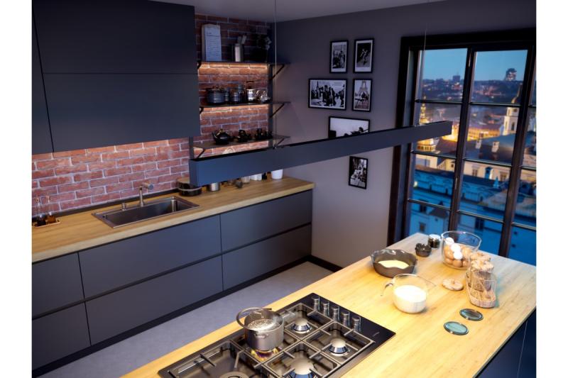 LED oprawa wisząca VILANA 42W (30W+12W) 4000K RA>80 220-240VAC 48/120° UGR<19 120cm czarna. 1208963237