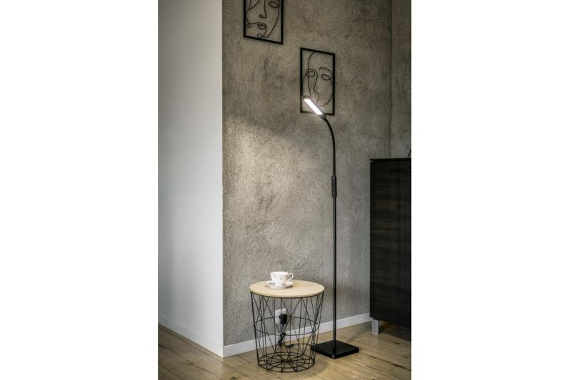 Lampa podłogowa Decor Vasalia 8W 450lm AC220-240V 4-CCT 5-stopniowy ściemniacz timer45' PF>0,5 RA>80 Czarny 1208963348