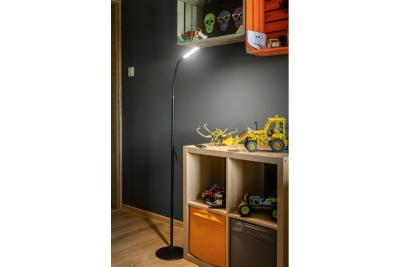 Lampa podłogowa Decor YORK 10W 900lm AC220-240V 3-stopniowa regulacja jasności 3-CCT-pilot PF>0,5 Ra>80 czarna 1208963351