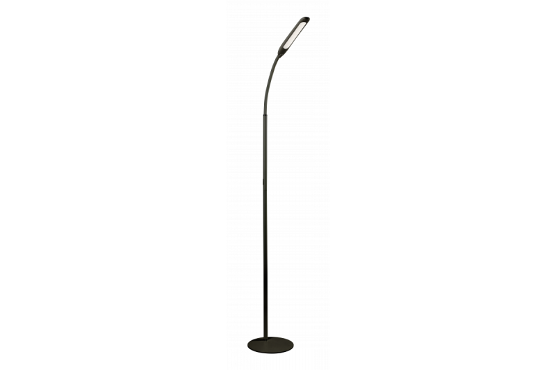 Lampa podłogowa Decor YORK 10W 900lm AC220-240V 3-stopniowa regulacja jasności 3-CCT-pilot PF>0,5 Ra>80 czarna 1208963351
