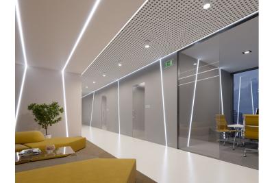Ozdobna oprawa sufitowa PIREO wpuszczana PROSTA czarny/czarny 1208963774