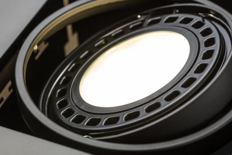 Ozdobna oprawa sufitowa PIREO wpuszczana PROSTA czarny/czarny 1208963774