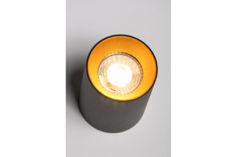 Plafondarmatuur Decor AERO aluminium 70x100mm IP20 max. 20W rond zwart. 1208963807