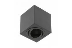 Oprawa sufitowa Decor AVEIRO aluminium 80x80x85mm IP20 max 20W kwadratowa czarna. 1208963828