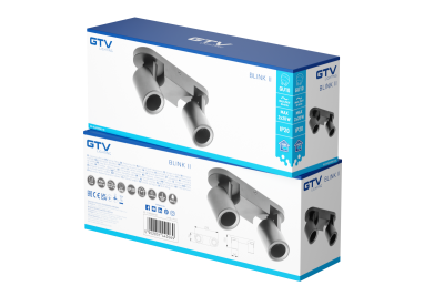Oświetlenie sufitowe Dekor BLINK II max. 250V 50/60 Hz GU10 max. 20W*2 IP20 Dual Black 1208963846