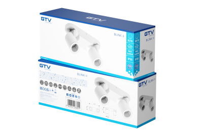 Ozdobna oprawa sufitowa BLINK II max. 250V 50/60 Hz GU10 max. 20W*2 IP20 Dual White 1208963847