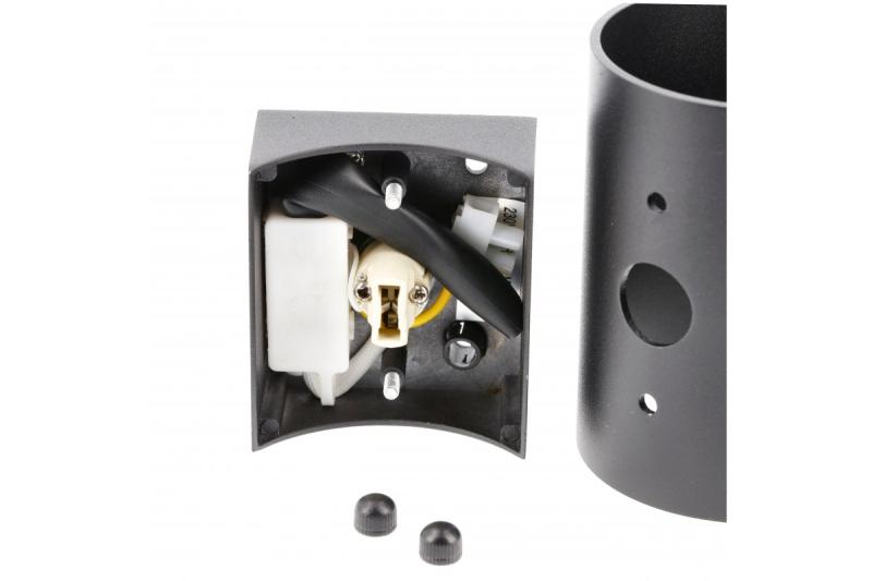 Oprawa ścienna CAMPIONE aluminiowa G9 IP20 maks. 40 W IP20 okrągła czarna. 1208963851