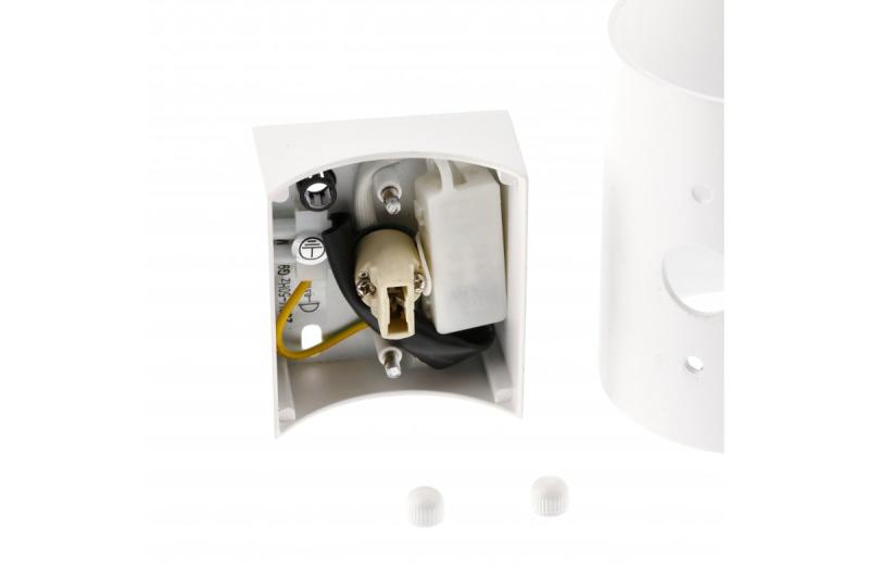 Oprawa ścienna CAMPIONE aluminium G9 IP20 maks. 40 W IP20 okrągła biała. 1208963852