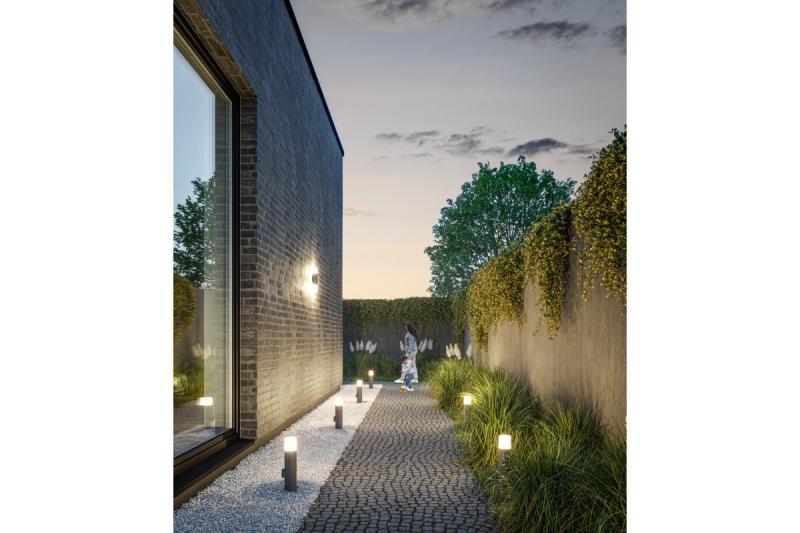 Dekoracyjna lampa ogrodowa CORTA-P 40 E27 MAX.25W IP44 AC220-240V 50-60Hz, słupek antracyt. 1208963860