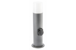 Decor CORTA-P 40 lampa ogrodowa E27 MAX.25W IP44 AC220-240V 50-60Hz gniazdko max. 3000W słupek grafit. 1208963861