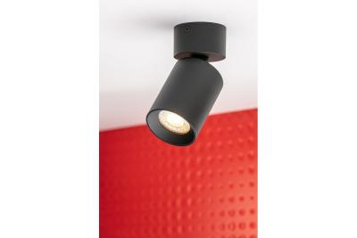 Plafoniera dekoracyjna FARGO 2 aluminium 70x166mm IP20 max 20W okrągła czarna. 1208963880