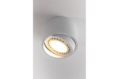 Decor ISUMI lampa sufitowa z regulowanym kątem aluminium 130x100 IP20 ES111 GU10 okrągła biała. 1208963895