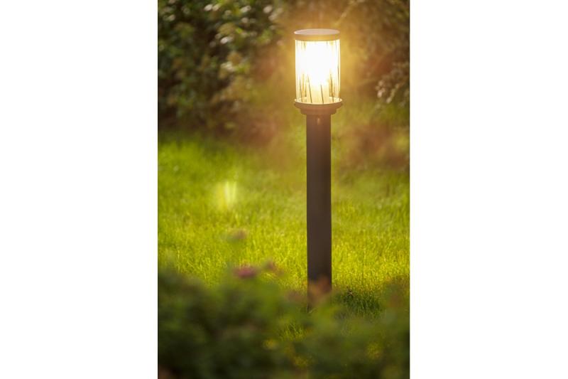 Dekoracyjna lampa ogrodowa KERTA-P 80 E27 MAX.12W IP44 AC220-240V 50-60Hz słupek grafitowy 1208963908