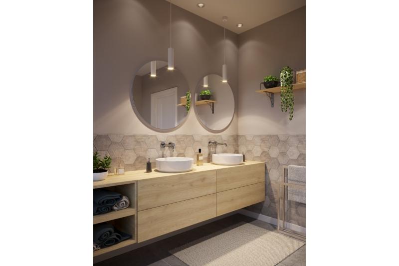 Dekoracyjna lampa wisząca LAGOS GU10 aluminium IP20 max. 20W biała 1208963910